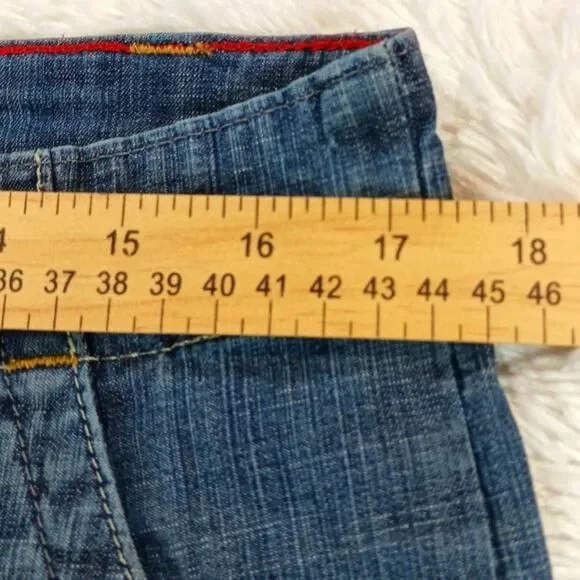 Nautica Stretch Denim Capri. Trouser Style with Cuff Hem. Woman's 12. Blue...... - Picture 5 of 8